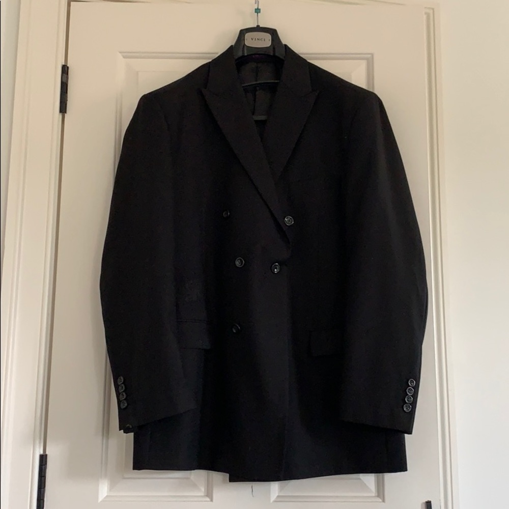Men’s Black Double Breasted Blazer